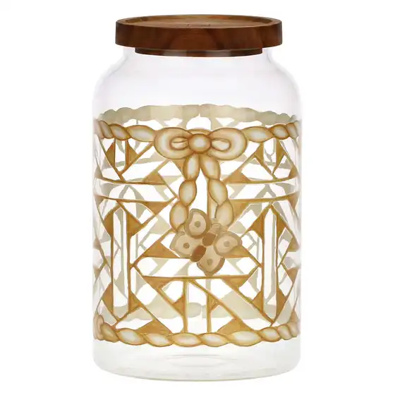 Biscottiera in vetro AbbracciAMI