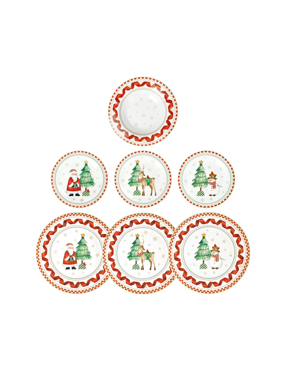 Servizio di piatti per 6 persone racconti porcellana