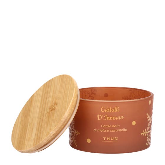 Candela natalizia "Cristalli d'inverno