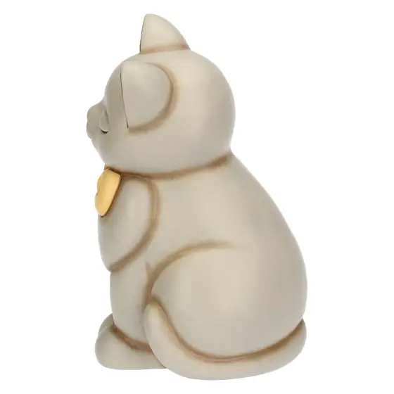 Gatto Momi con fiocco in ceramica, grande Thun
