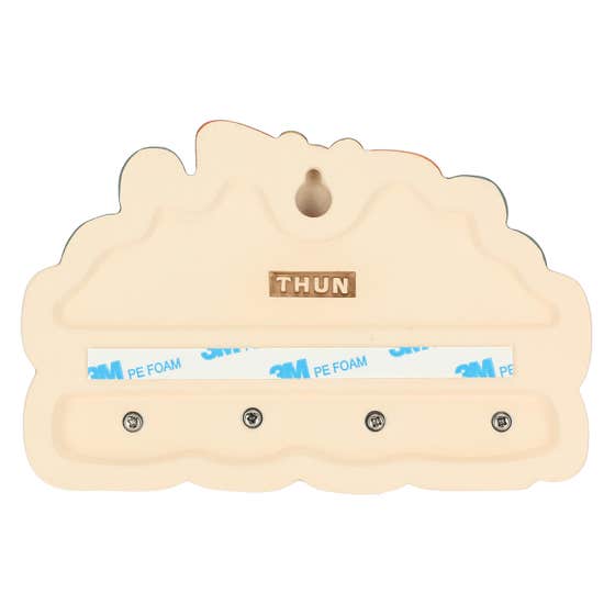 Appendichiavi con 4 ganci in ceramica AbbracciAMI