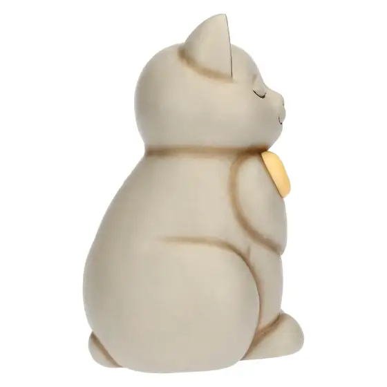 Gatto Momi con fiocco in ceramica, grande Thun