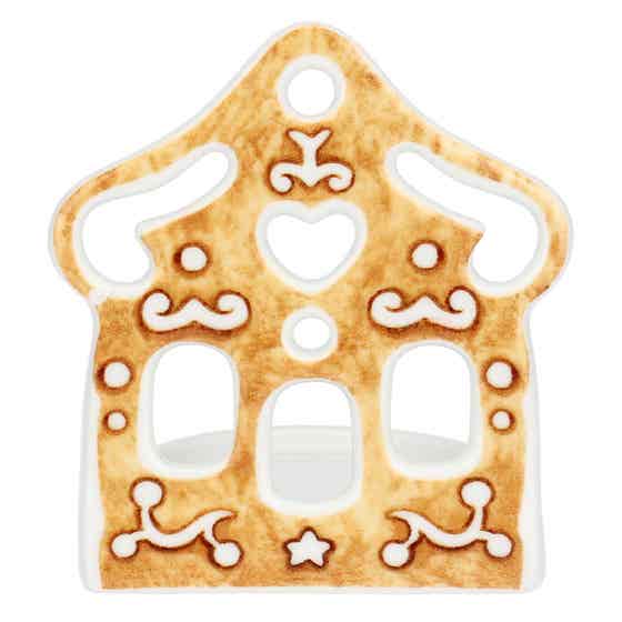 Porta tea-light casetta in porcellana Thunland