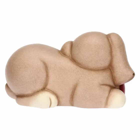 Cane Todo con pantofola in ceramica, medio Thun