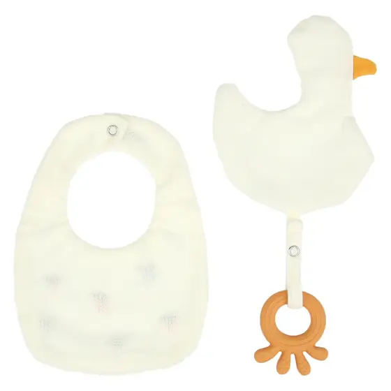 Set 2 bavaglini e accessorio dentizione Thun