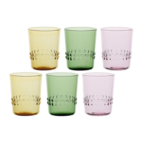 Set 6 caffeini in vetro Bloomia