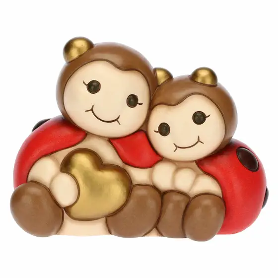 Coppia coccinelle con cuore Thun
