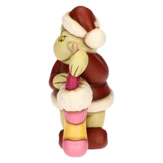 Grinch con calza in ceramica, medio
