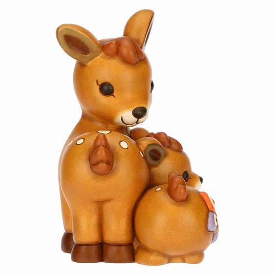 Coppia cerbiatto Amy con farfalla AbbracciAMI