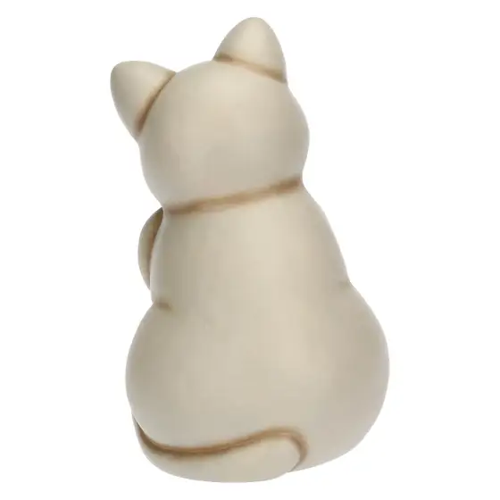 Gatto Momi con fiocco in ceramica, grande Thun