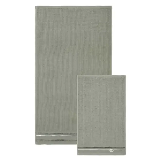 Set 2 asciugamani Country Bloom, verde Thun