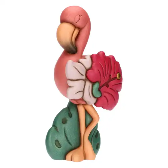 Fenicottero Rose in ceramica, grande thun