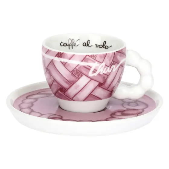 Set 6 tazzine espresso in porcellana AbbracciAMI, viola Thun