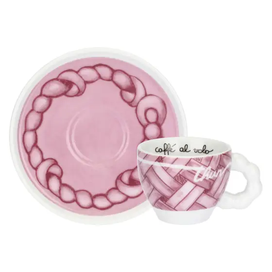 Set 6 tazzine espresso in porcellana AbbracciAMI, viola Thun