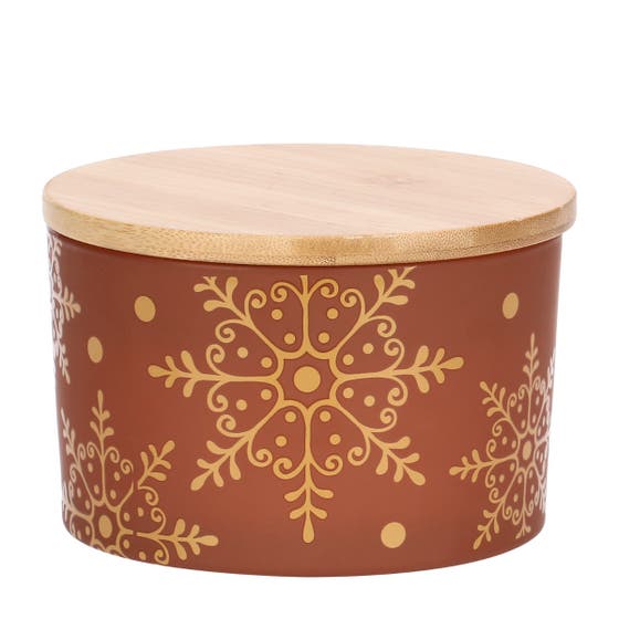 Candela natalizia "Cristalli d'inverno