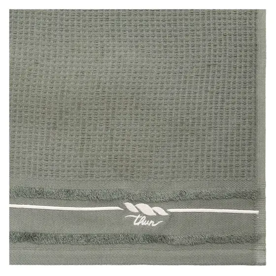 Set 2 asciugamani Country Bloom, verde Thun