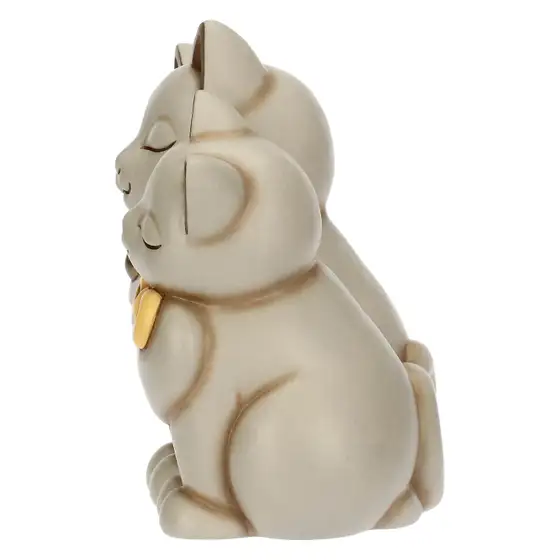 Coppia di gatti innamorati in ceramica thun