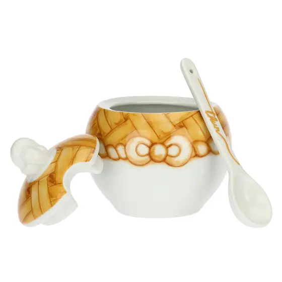 Zuccheriera in porcellana AbbracciAMI