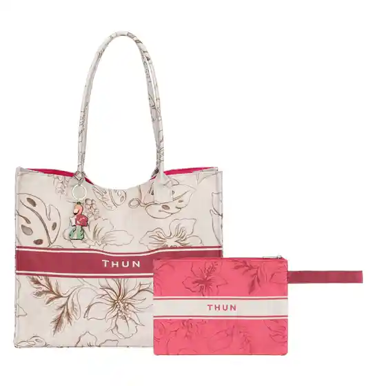Borsa mare Thun con pochette e charm Eleganza Esotica