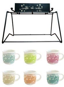 Set tazzine  con espositore 