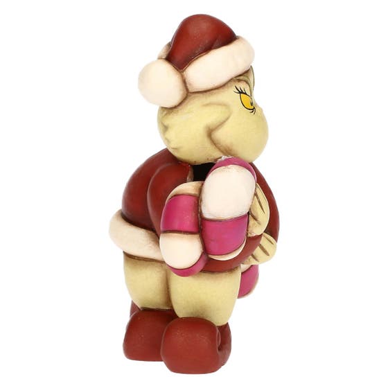 Grinch con bastoncino di zucchero in ceramica, piccolo