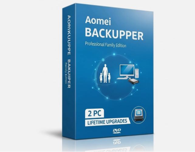 Aomei BackUpper Professional Family Edition | 2 PC LifeTime Upgrades 