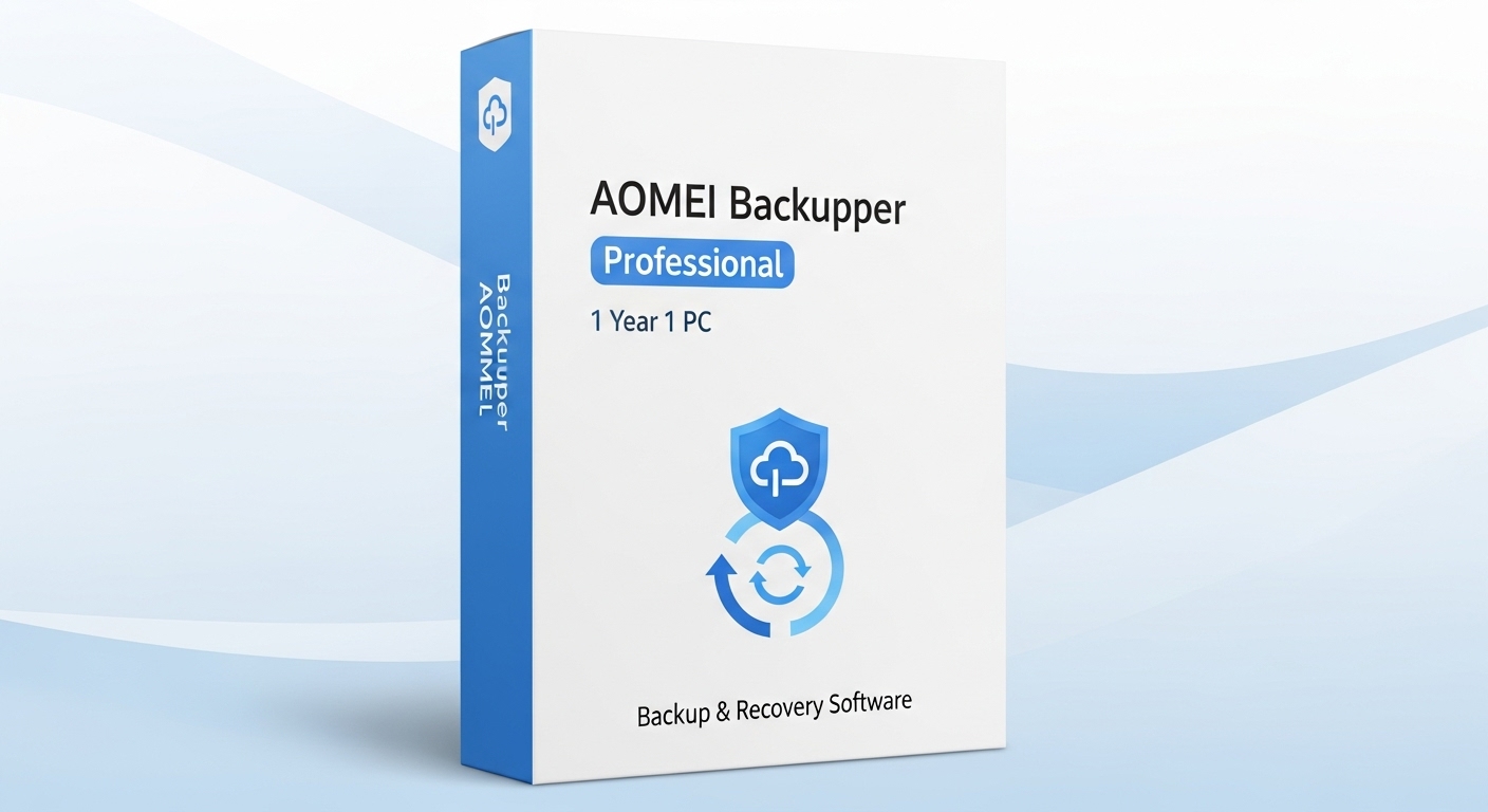 AOMEI Backupper Professional - 1 Year- 1PC | Backup & Recovery Software 