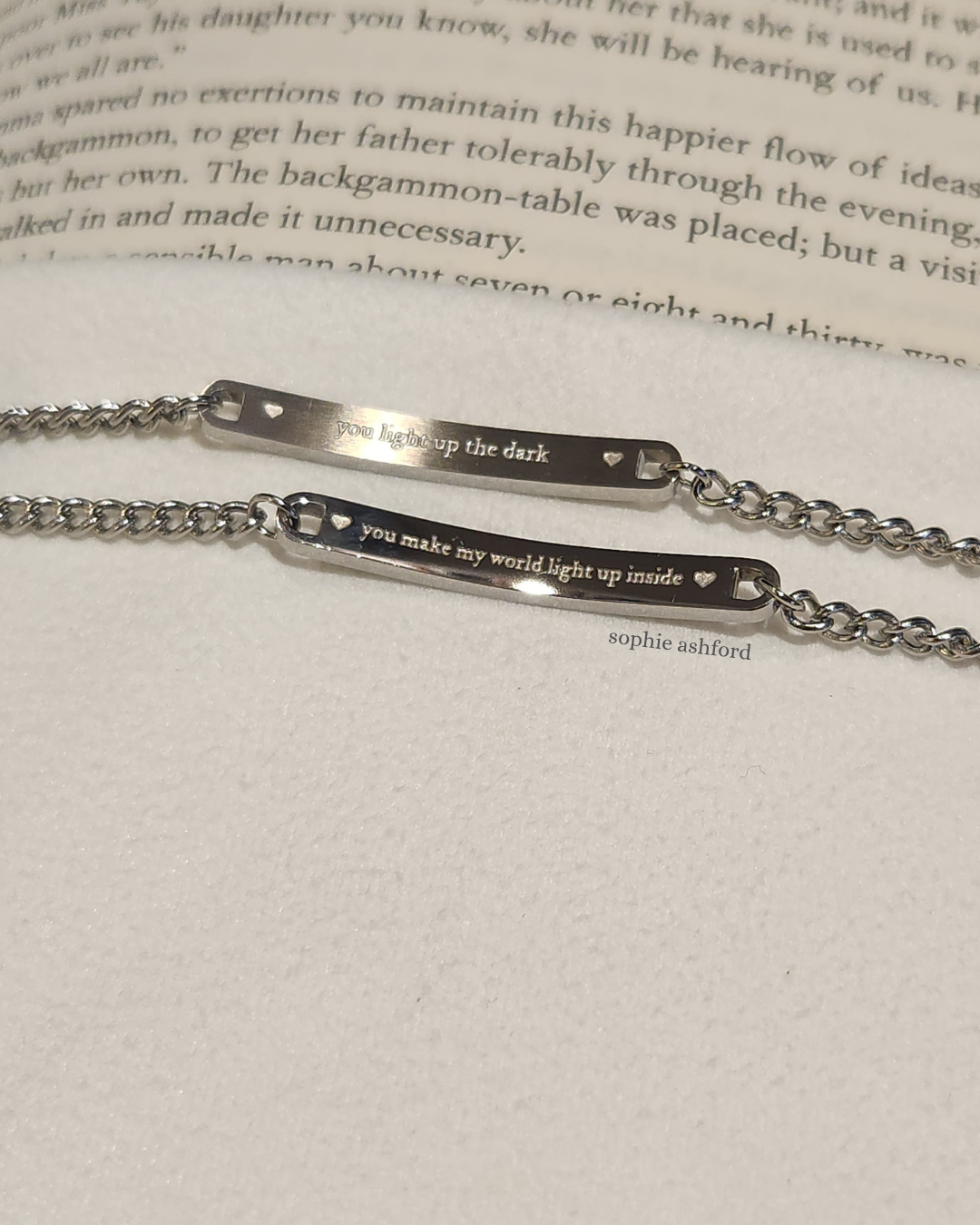 You Are My Universe + You're A Sky Full of Stars Friendship Bracelet Set | CP-Inspired Engraved Bracelet Design