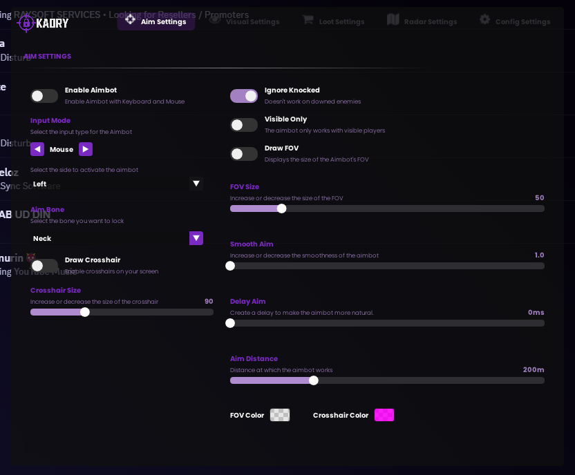 Kaory HACK EXTERNAL - Llaves de 1 semana o 1 mes