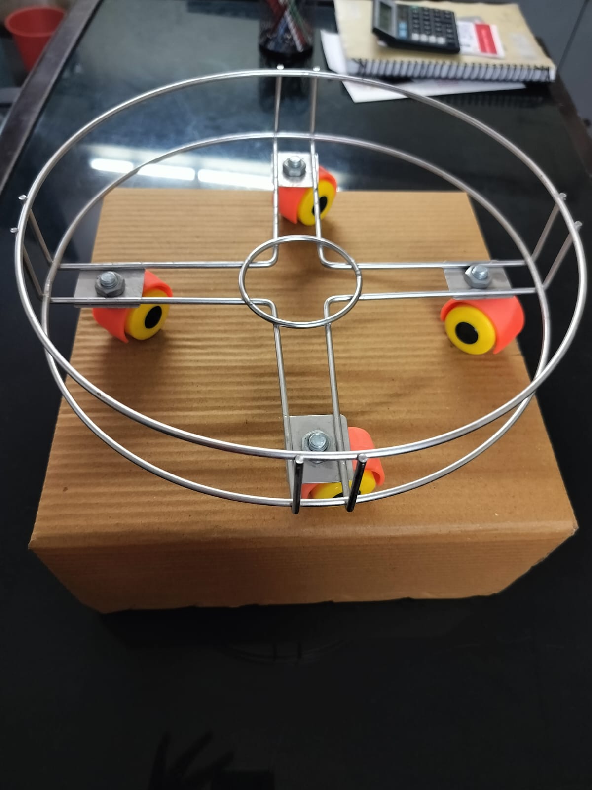 Metal wire plant trolley