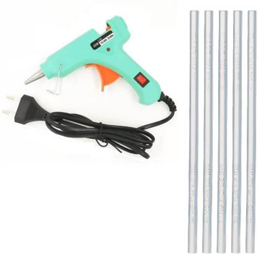 Hot glue gun with glue sticks