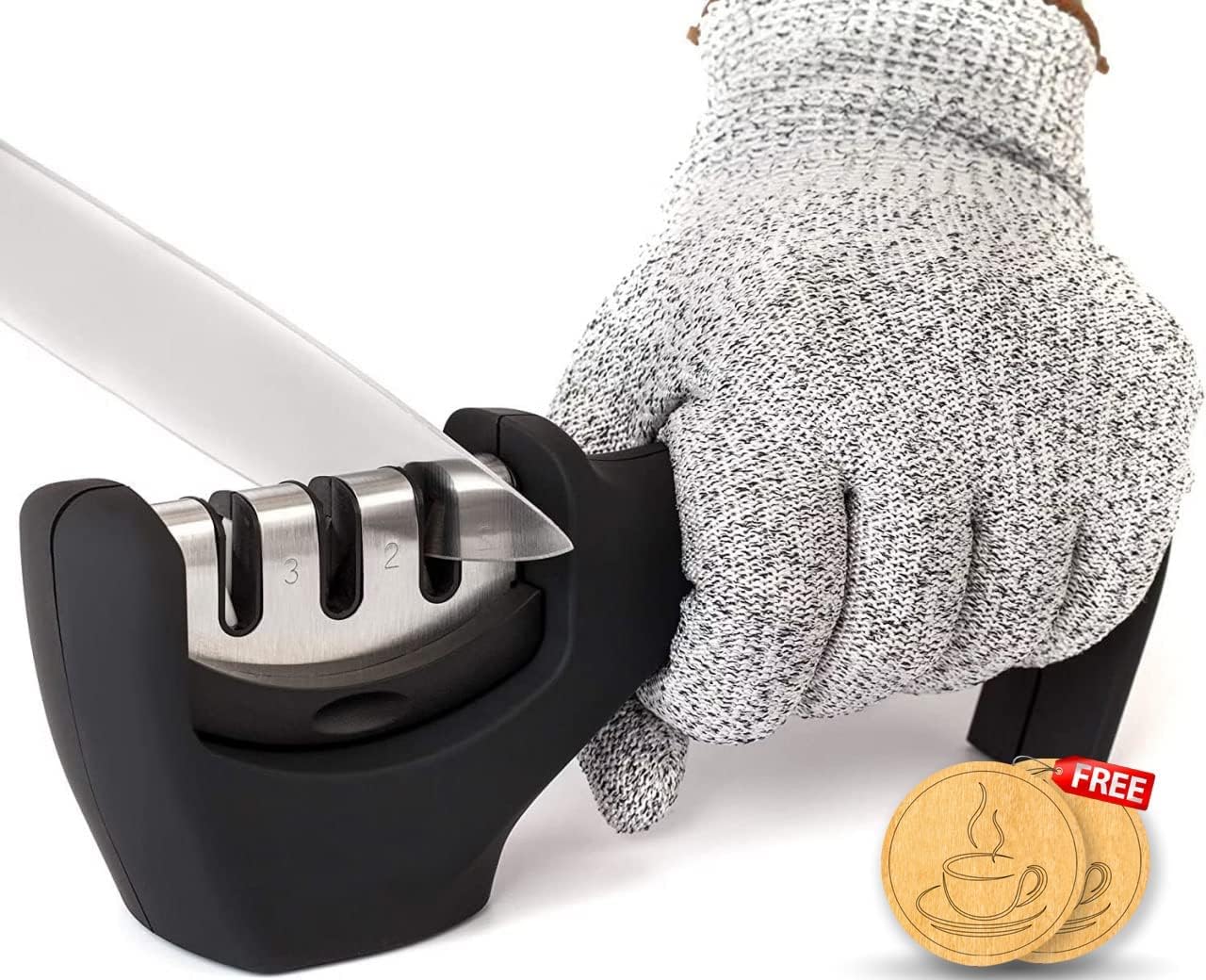 3-Stage Knife Sharpener