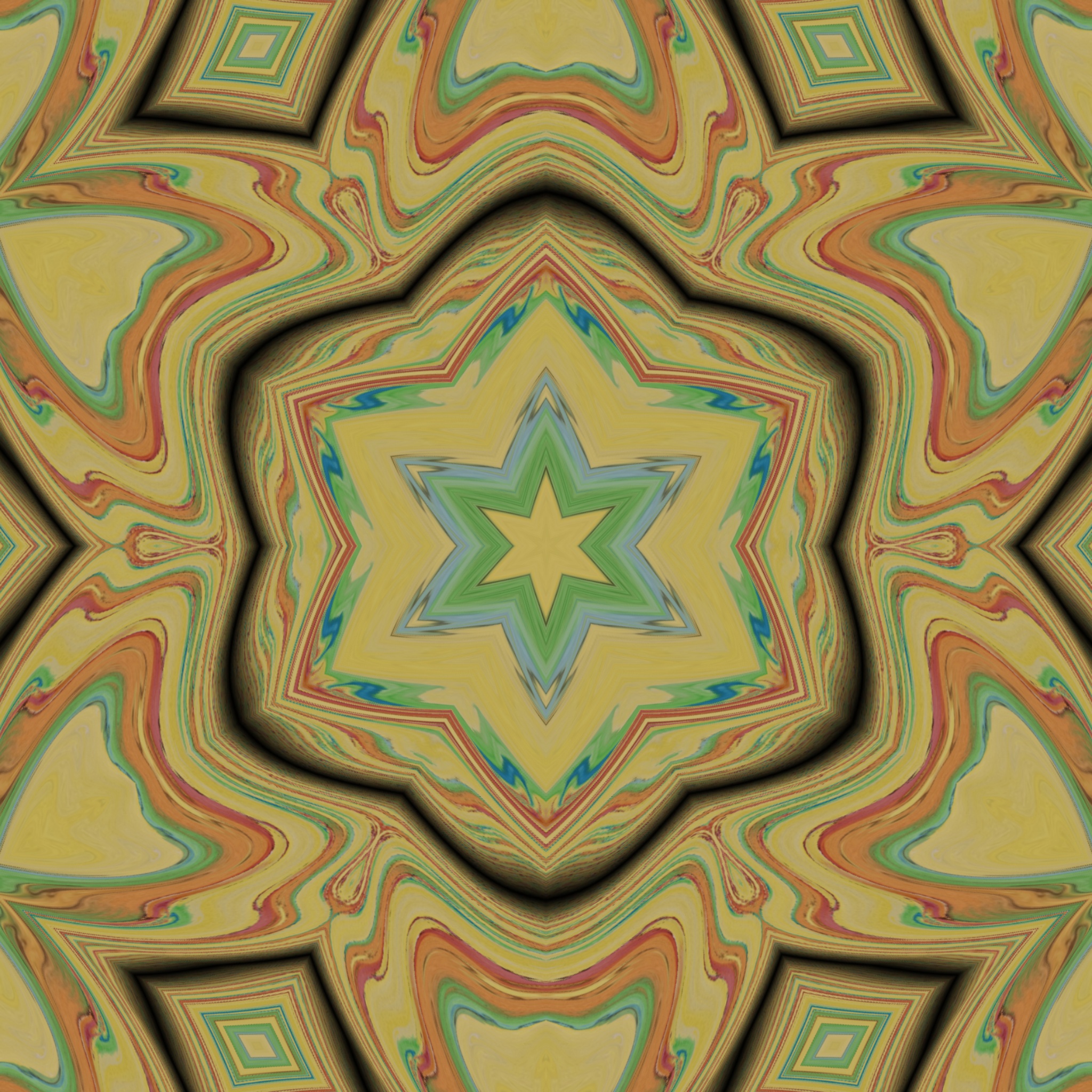 Abstract Star Pattern Wall Art