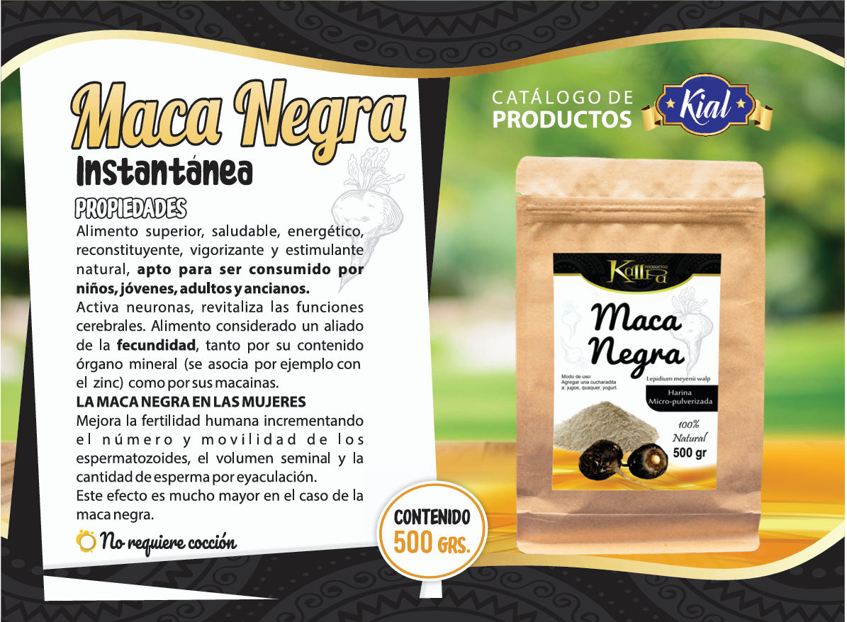 Harina de Maca negra
