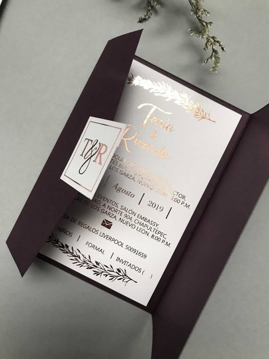 Elegant Wedding Invitation Card