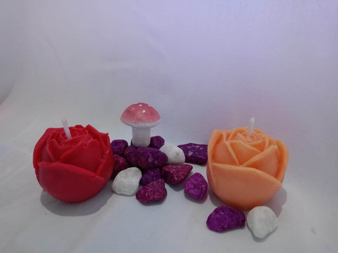 Vela Rosa pequeña🌹