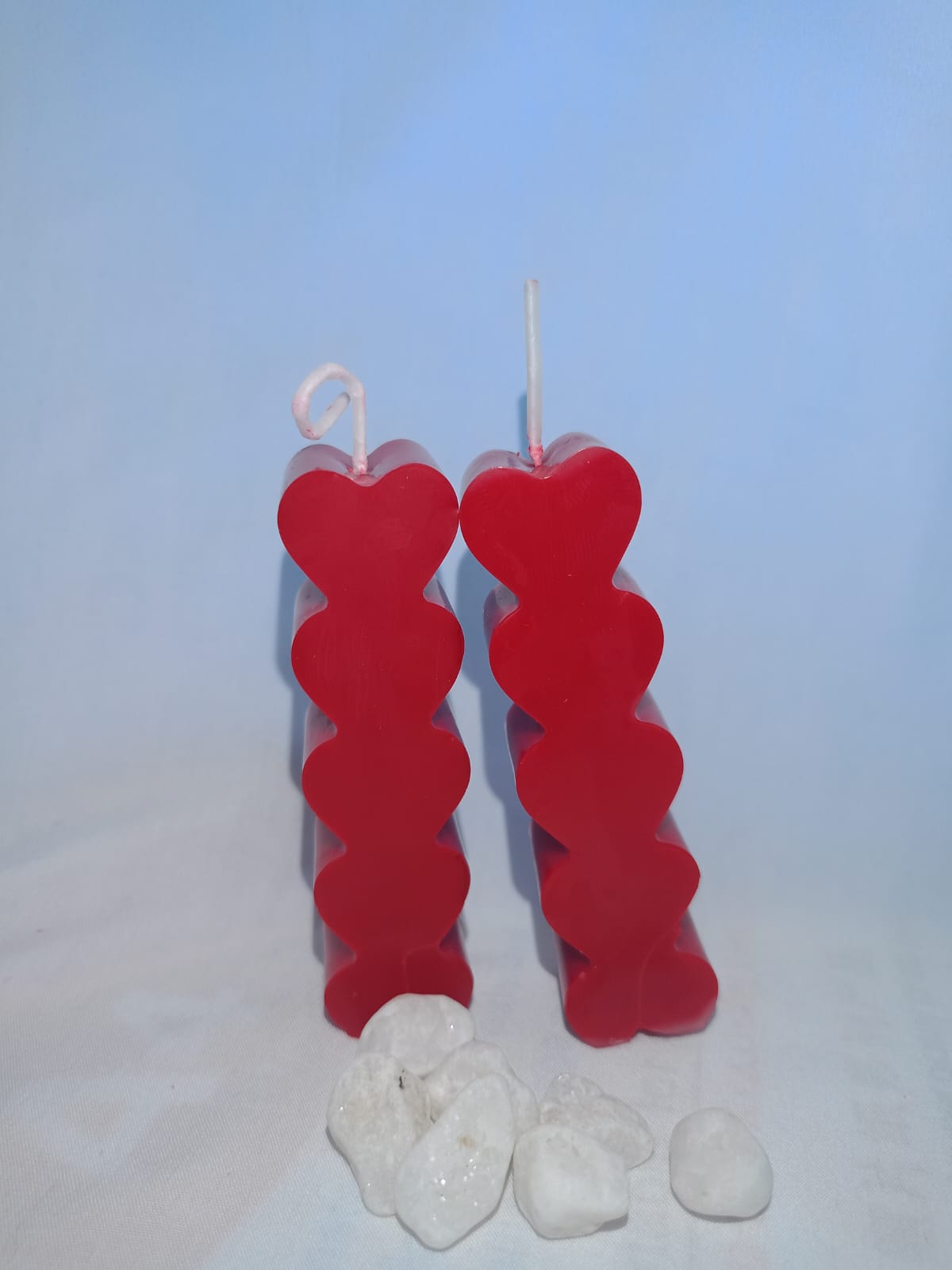 Vela Alargada de Corazones 💗