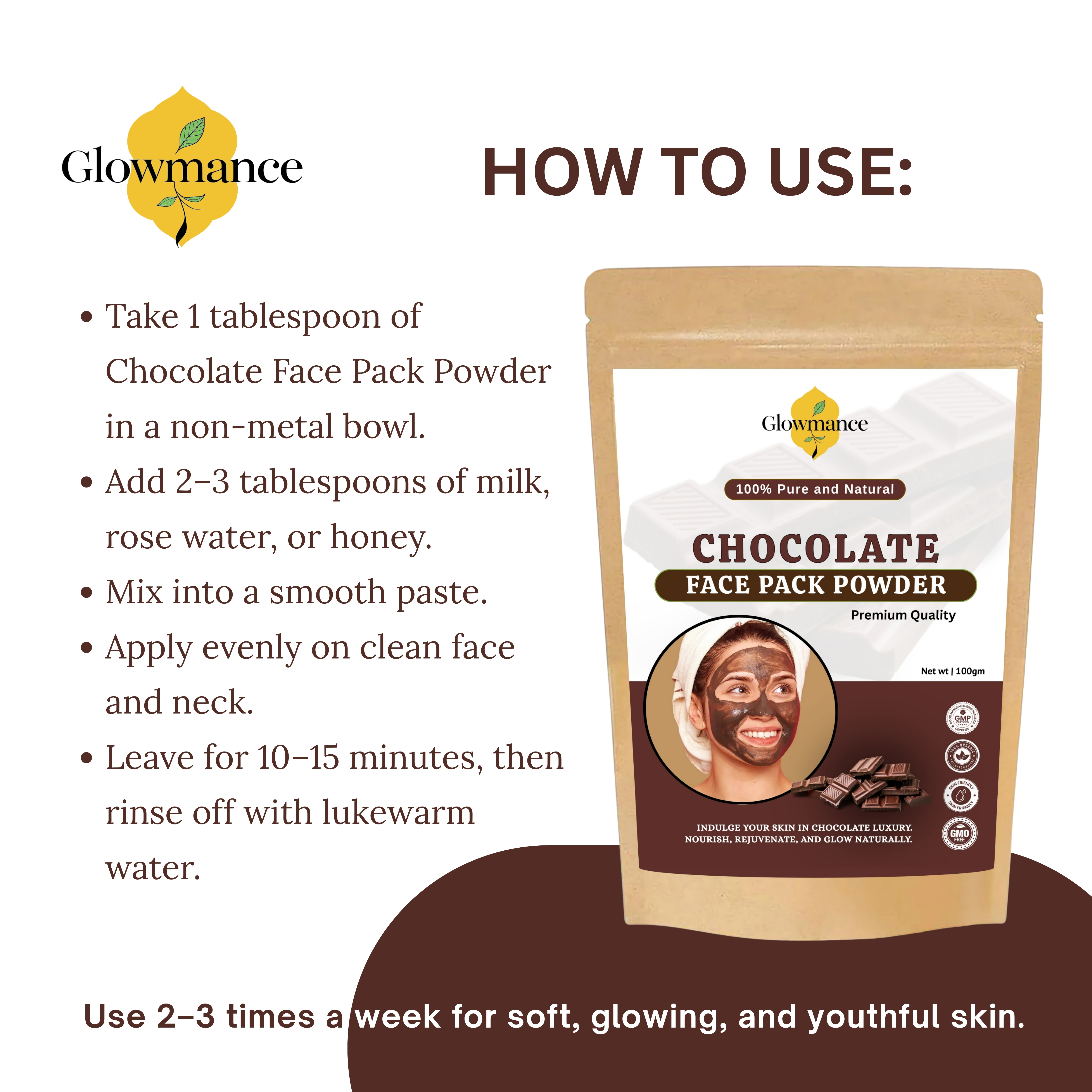 Chocolate Face Pack Powder-100g
