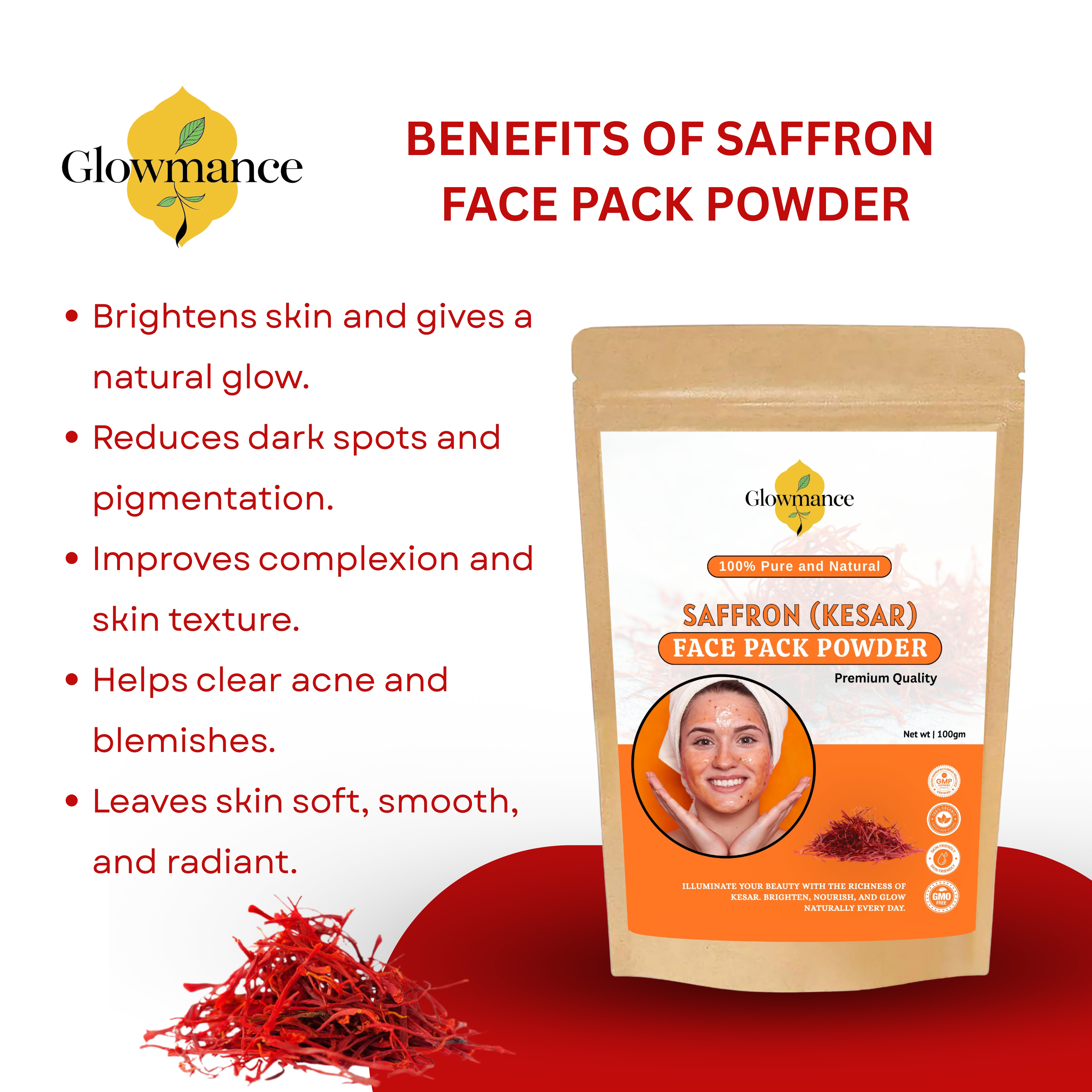 Saffron Face Pack Powder-100g