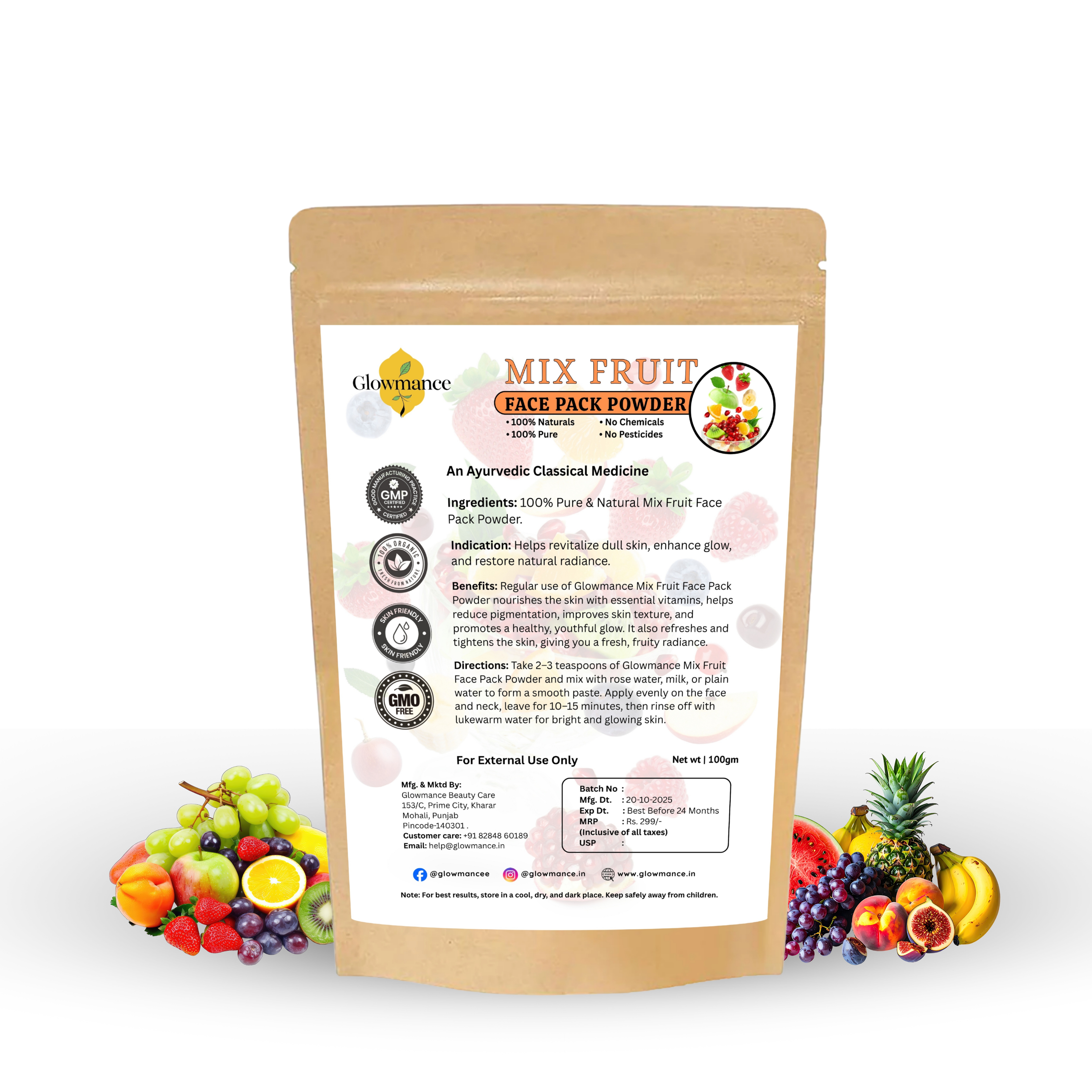 Mix Fruit Face Pack Powder