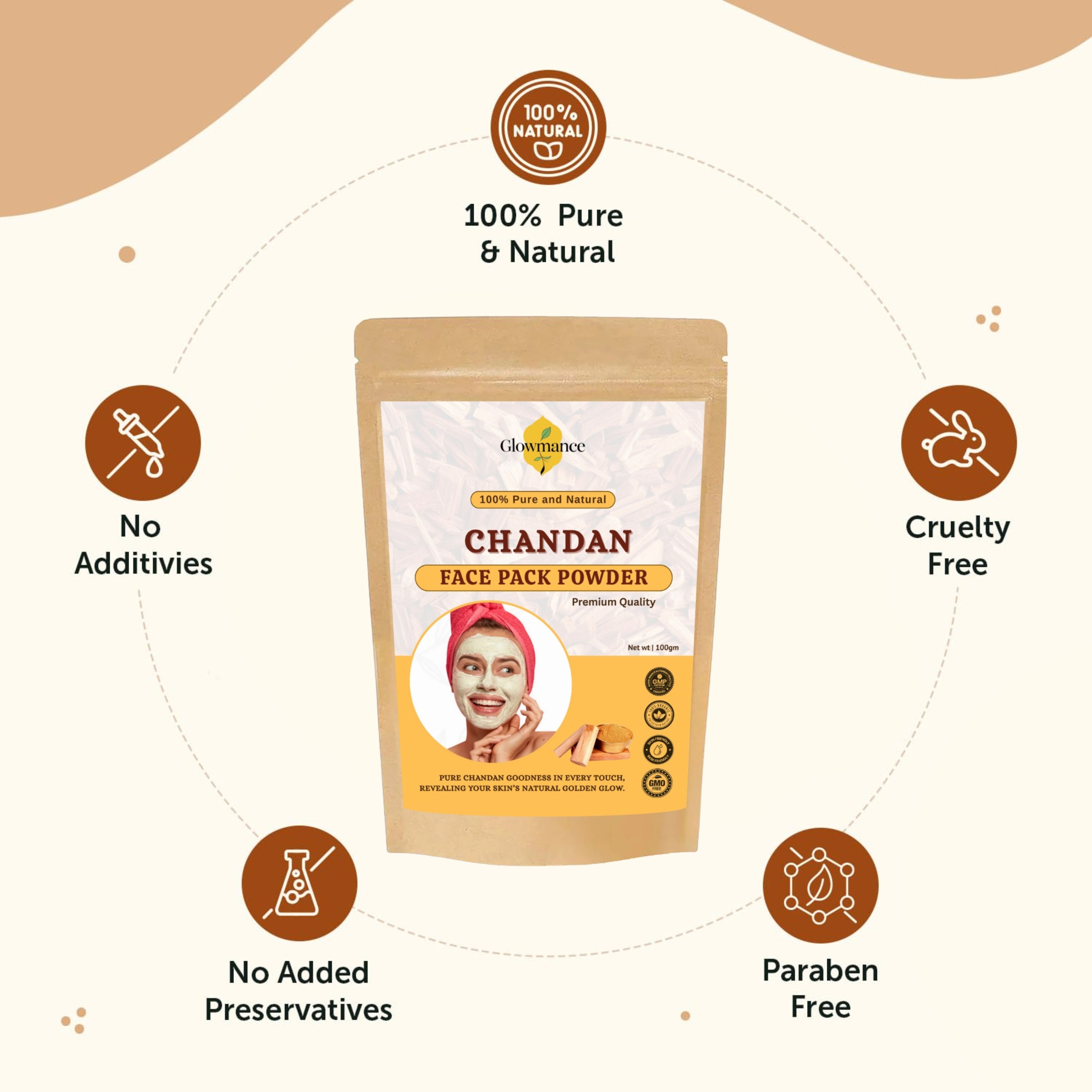 Chandan Face Pack Powder-100g