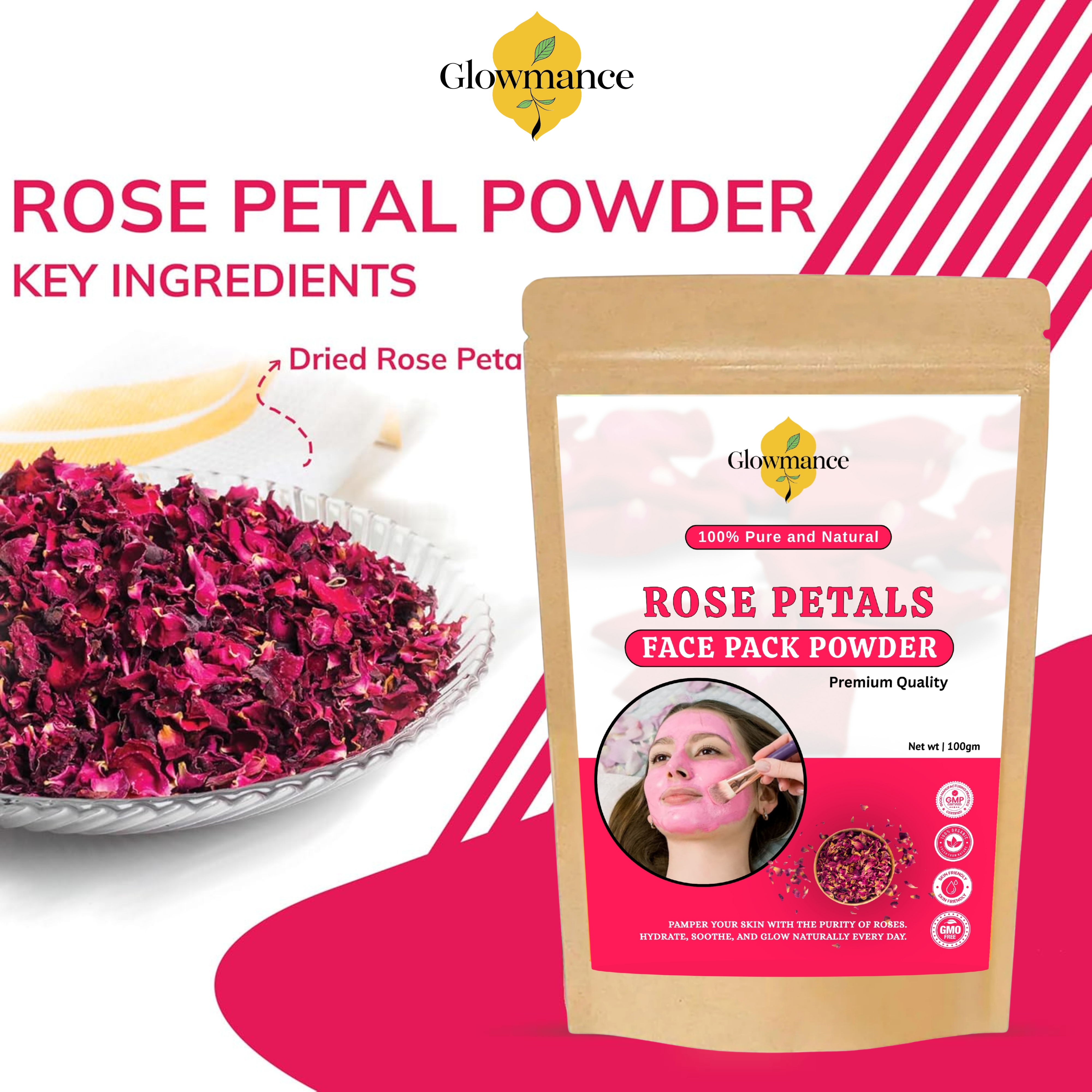 Rose Face Pack Powder