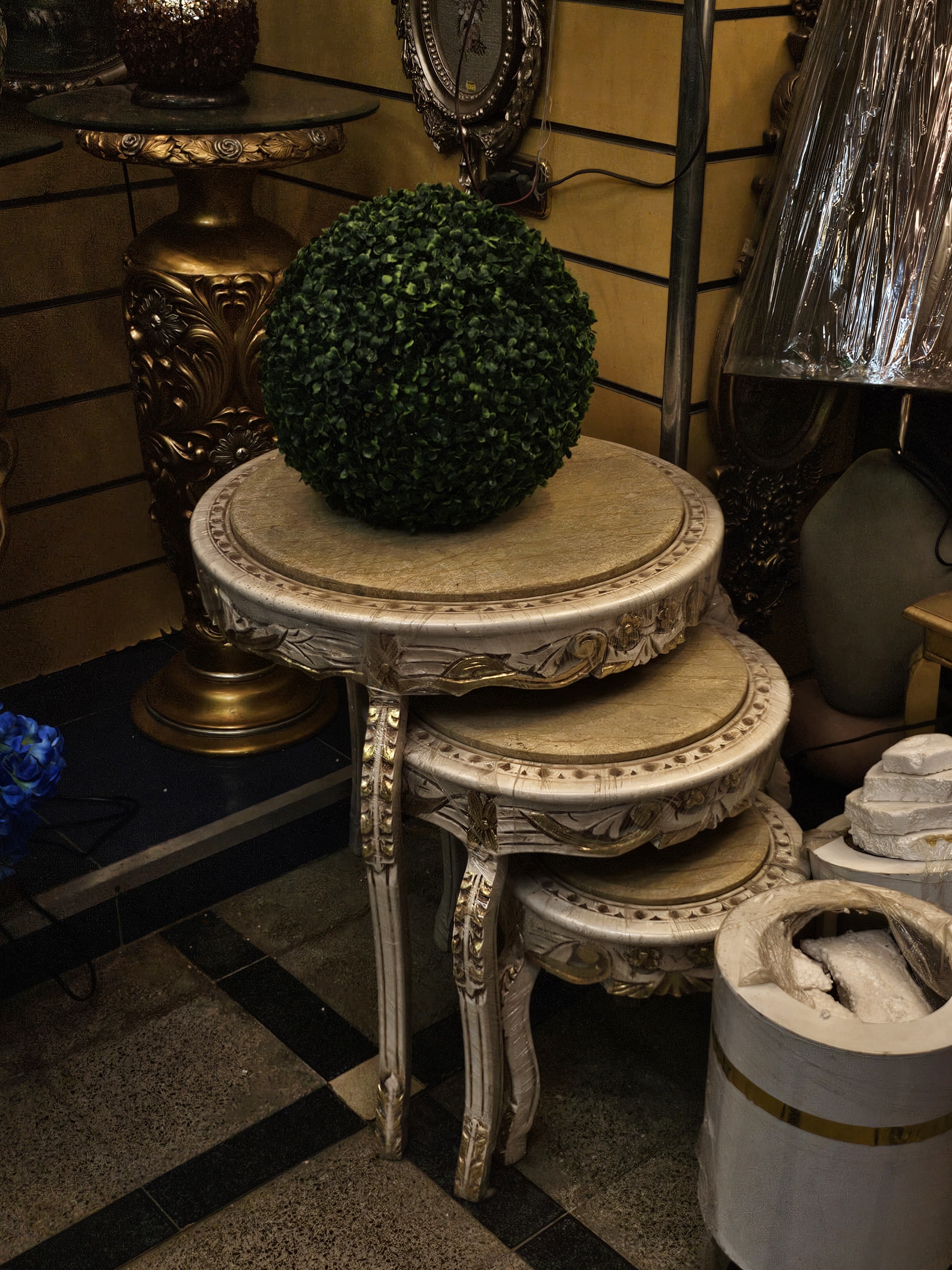 Vintage Nested Side Tables