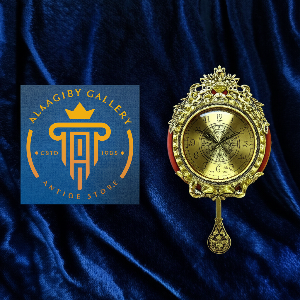 Vintage Golden Wall Clock