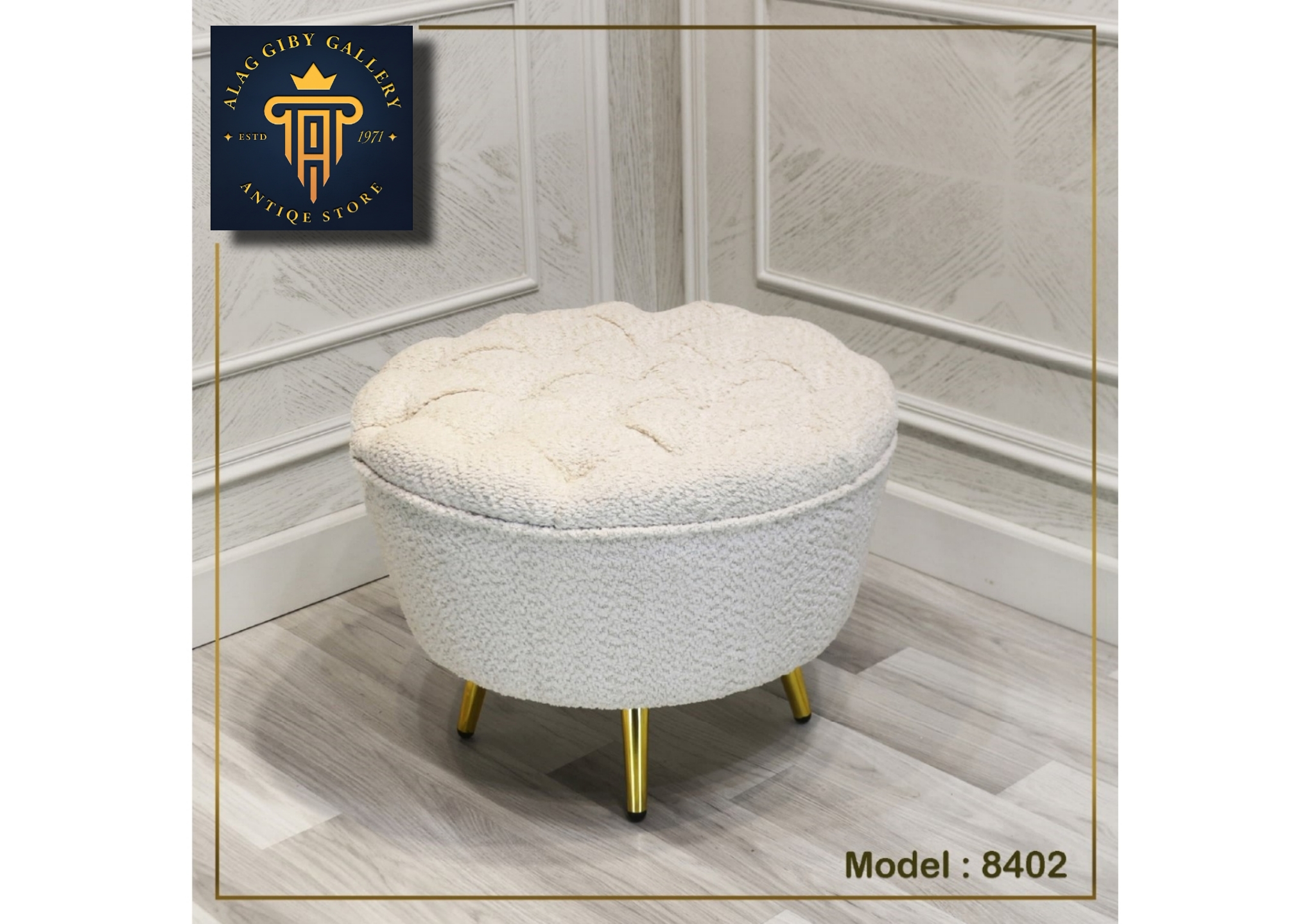 Elegant Round Ottoman