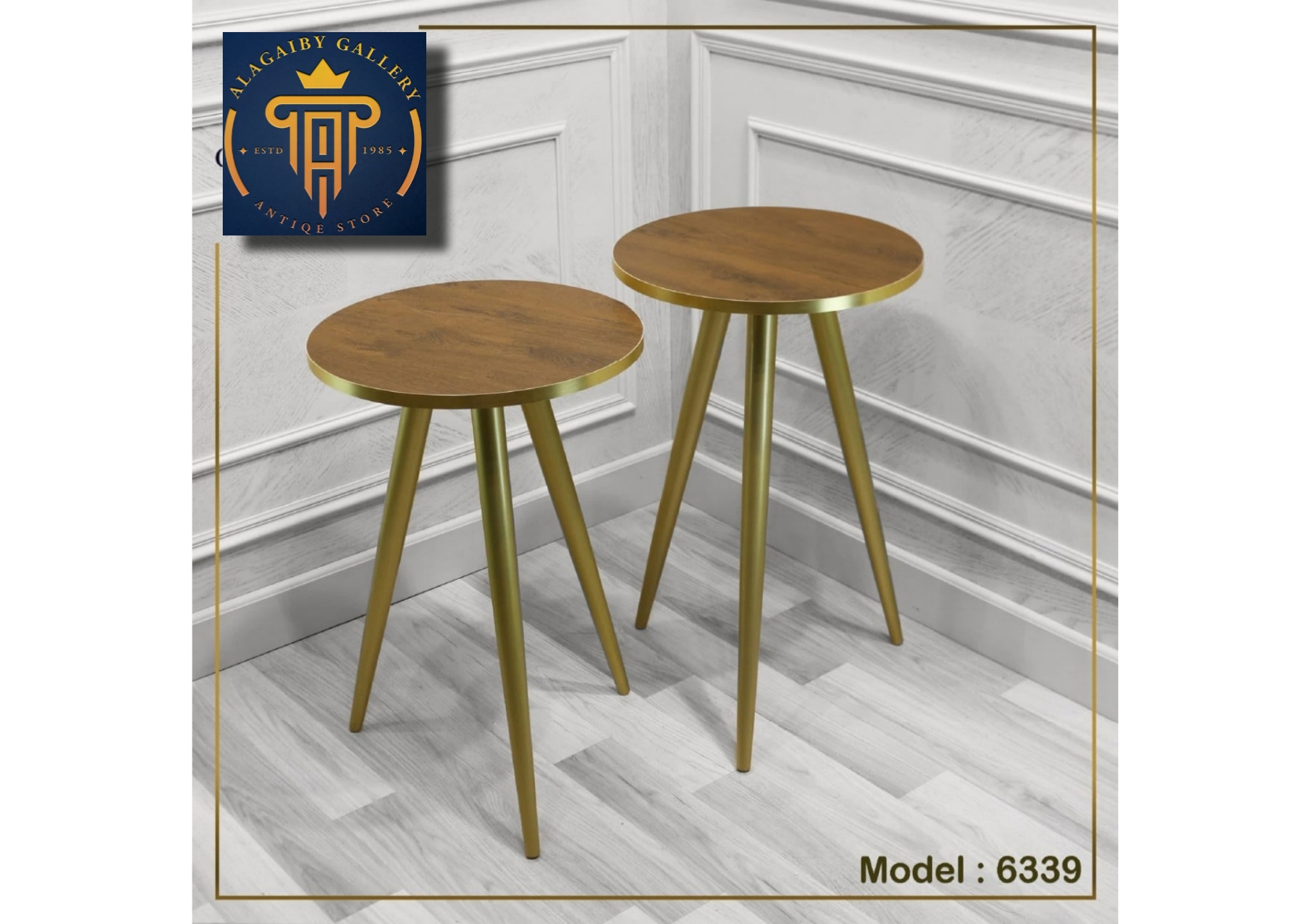 Modern Gold Accent Side Tables