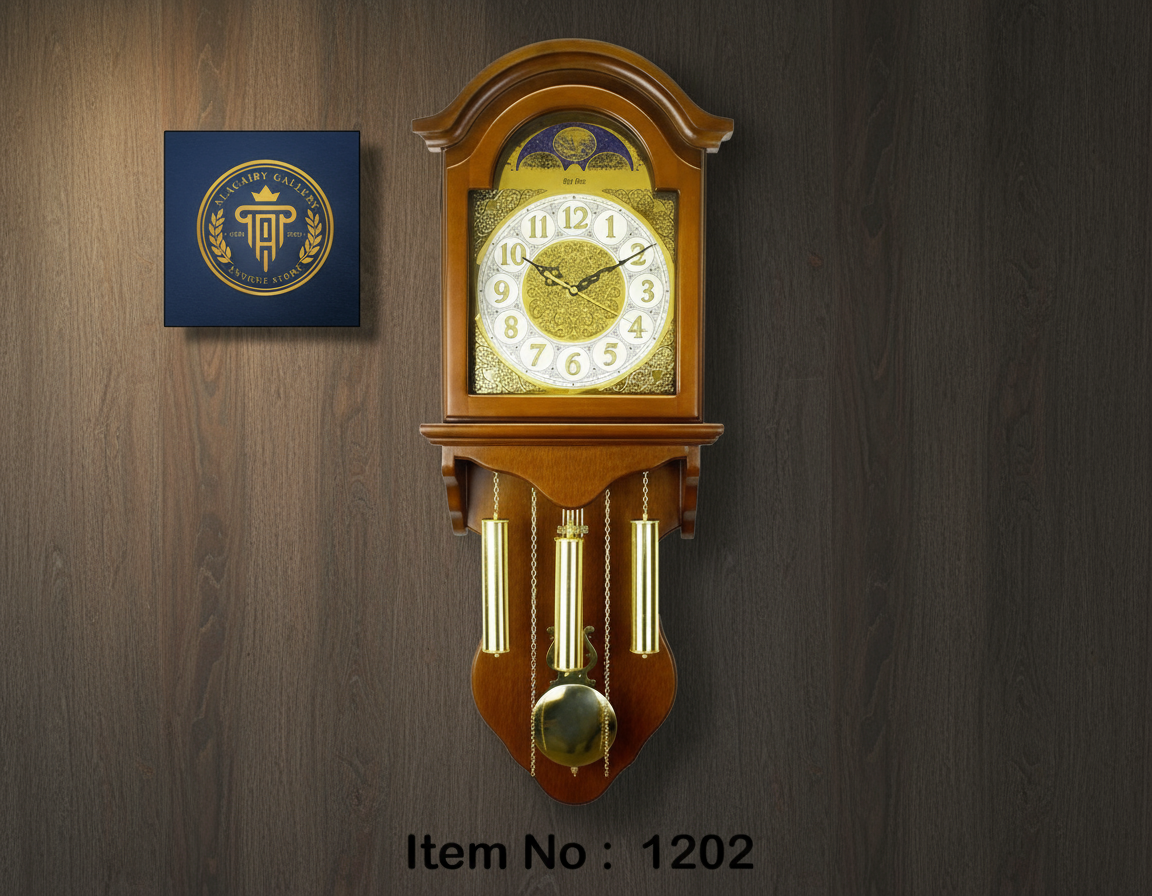 Vintage Wooden Pendulum Wall Clock