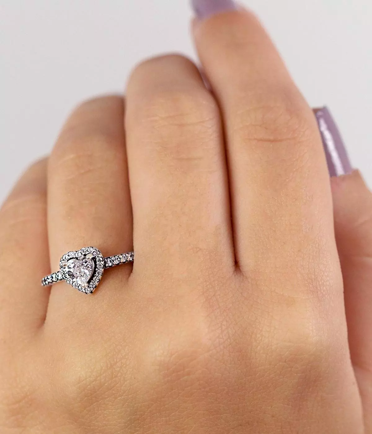 Anel Coração Brilhante 