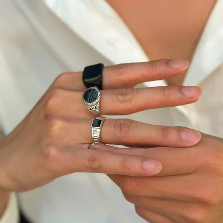  Peças De Anéis Black Diamond
