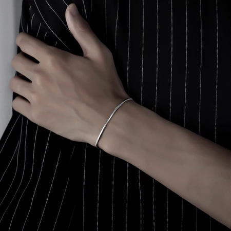 Pulseira Prata Cobra